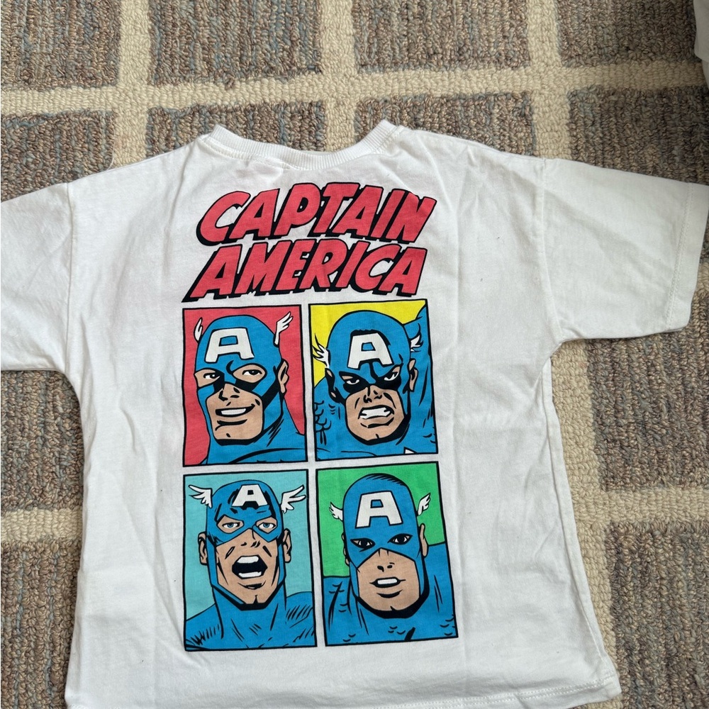 Zara Boys Captain America Graphic Tee